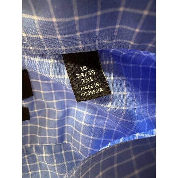 Lauren Ralph Lauren Black Label Button Up Men XXL 18 34/35 Wedding Easter Career - Picture 3 of 15